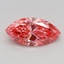0.59 Ct. Fancy Vivid Pink Marquise Lab Grown Diamond
