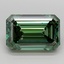 3.07 Ct. Fancy Vivid  Green Emerald Lab Grown Diamond