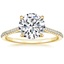 18K Yellow Gold Luxe Dawn Diamond Ring, smalltop view