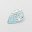1.04 Ct. Fancy Vivid Green Blue Pear Lab Grown Diamond