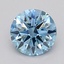 0.50 Ct. Fancy Vivid  Blue Round Lab Grown Diamond
