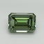 5.09 Ct. Fancy Vivid Pacific Green Emerald Lab Grown Diamond