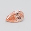 0.50 Ct. Fancy Intense Orangy Pink Pear Lab Grown Diamond