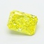 0.85 Ct. Fancy Vivid  Yellow Radiant Lab Grown Diamond
