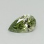 0.30 Ct. Fancy Vivid Green Pear Lab Grown Diamond