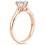 14K Rose Gold Catalina Solitaire Ring, smallside view