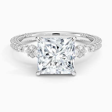 18K White Gold Primrose Diamond Ring