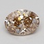 0.70 Ct. Light Grayish Brown Oval Lab Grown Diamond