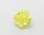 1.02 Ct. Fancy Vivid  Yellow Cushion Lab Grown Diamond