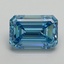 3.12 Ct. Fancy Vivid Blue Emerald Lab Grown Diamond