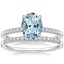 18KW Aquamarine Petite Viviana Diamond Bridal Set (1/4 ct. tw.), smalltop view