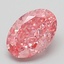 2.16 Ct. Fancy Vivid Pink Oval Lab Grown Diamond
