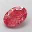 3.51 Ct. Fancy Vivid  Pink Oval Lab Grown Diamond