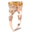 The Rivera Ring, smalltop view on a hand