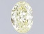 1.05 Ct. Fancy Light  Yellow Oval Lab Grown Diamond