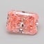 1.08 Ct. Fancy Vivid  Pink Radiant Lab Grown Diamond