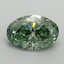 1.62 Ct. Fancy Vivid Pacific Green Oval Lab Grown Diamond