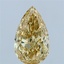 3.26 Ct. Fancy Intense Yellow Pear Lab Grown Diamond