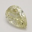 1.00 Ct. Fancy Light Yellow Pear Diamond