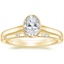 18K Yellow Gold Luna Ring with Astra Diamond Ring