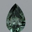 1.00 Ct. Fancy Vivid Green Pear Lab Grown Diamond