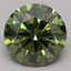 2.55 Ct. Fancy Vivid Green Round Lab Grown Diamond