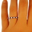 The Waverly Ring, smalltop view on a hand