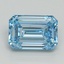 3.11 Ct. Fancy Intense Blue Emerald Lab Grown Diamond