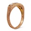 The Lomasi Ring, smalltop view on a hand