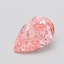 1.23 Ct. Fancy Vivid Pink Pear Lab Grown Diamond