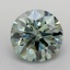 1.53 Ct. Fancy Vivid  Green Round Lab Grown Diamond
