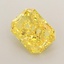 0.90 Ct. Fancy Vivid Yellow Radiant Lab Grown Diamond