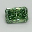 1.02 Ct. Fancy Vivid Green Radiant Lab Grown Diamond