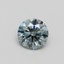 0.35 Ct. Fancy Intense Green Blue Round Lab Grown Diamond