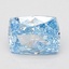 2.00 Ct. Fancy Vivid Blue Cushion Lab Grown Diamond