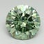 2.87 Ct. Fancy Vivid Green Round Lab Grown Diamond