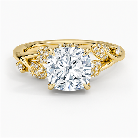 18K Yellow Gold Canopy Diamond Ring