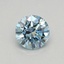0.32 Ct. Fancy Vivid Blue Round Lab Grown Diamond