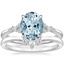PT Aquamarine Nadia Diamond Bridal Set, smalltop view