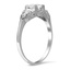 The Brannan Ring, smalltop view on a hand