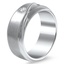 Matte Diamond Band Ring, smallside view