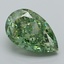 5.62 Ct. Fancy Vivid Green Pear Lab Grown Diamond