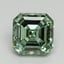 2.79 Ct. Fancy Vivid Pacific Green Asscher Lab Grown Diamond