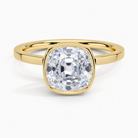 Raised Flush Set Bezel Ring