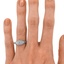 The Elayne Ring, smallzoomed in top view on a hand