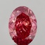 4.13 Ct. Fancy Vivid  Pink Oval Lab Grown Diamond