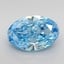 2.51 Ct. Fancy Vivid Blue Oval Lab Grown Diamond