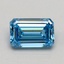 0.50 Ct. Fancy Intense Blue Emerald Lab Grown Diamond