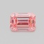 0.51 Ct. Fancy Vivid Pink Emerald Lab Grown Diamond