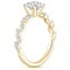 18K Yellow Gold Hyacinth Diamond Ring, smallside view